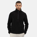 Black - Back - Regatta Professional Mens Recycled Half Zip Fleece
