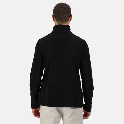 Black - Side - Regatta Professional Mens Recycled Half Zip Fleece