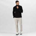 Black - Lifestyle - Regatta Mens Honestly Made Recycled Half Zip Fleece