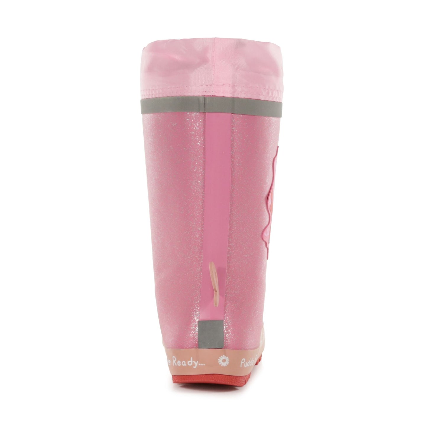 Pink - Side - Regatta Childrens-Kids Peppa Pig Dinosaur Wellington Boots