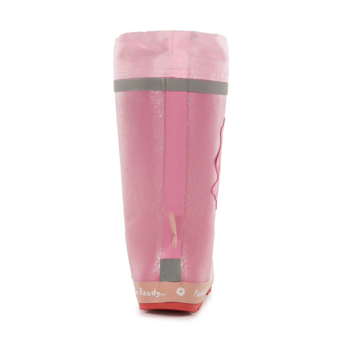 Pink - Side - Regatta Childrens-Kids Dinosaur Wellington Boots
