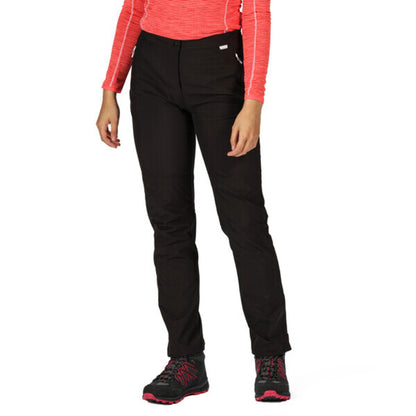 Black - Back - Regatta Womens-Ladies Highton Waterproof Over Trousers