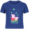 Royal Blue - Front - Regatta Childrens-Kids Peppa Pig Printed Short-Sleeved T-Shirt