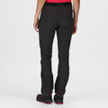 Ash-Black - Side - Regatta Womens-Ladies Mountain III Walking Trousers