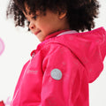 Bright Blush - Pack Shot - Regatta Childrens-Kids Waterproof Jacket