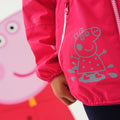 Bright Blush - Close up - Regatta Childrens-Kids Waterproof Jacket