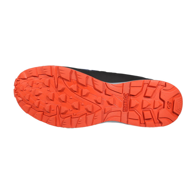Moonlight Denim-Orange - Close up - Regatta Mens Samaris Lite Walking Shoes