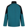 Pacific Green-Black - Back - Regatta Mens Calderdale IV Waterproof Softshell Hooded Walking Jacket