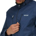 Admiral Blue - Side - Regatta Mens Calderdale IV Waterproof Softshell Hooded Walking Jacket
