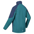 Pacific Green-Admiral Blue - Side - Regatta Mens Calderdale IV Waterproof Softshell Hooded Walking Jacket