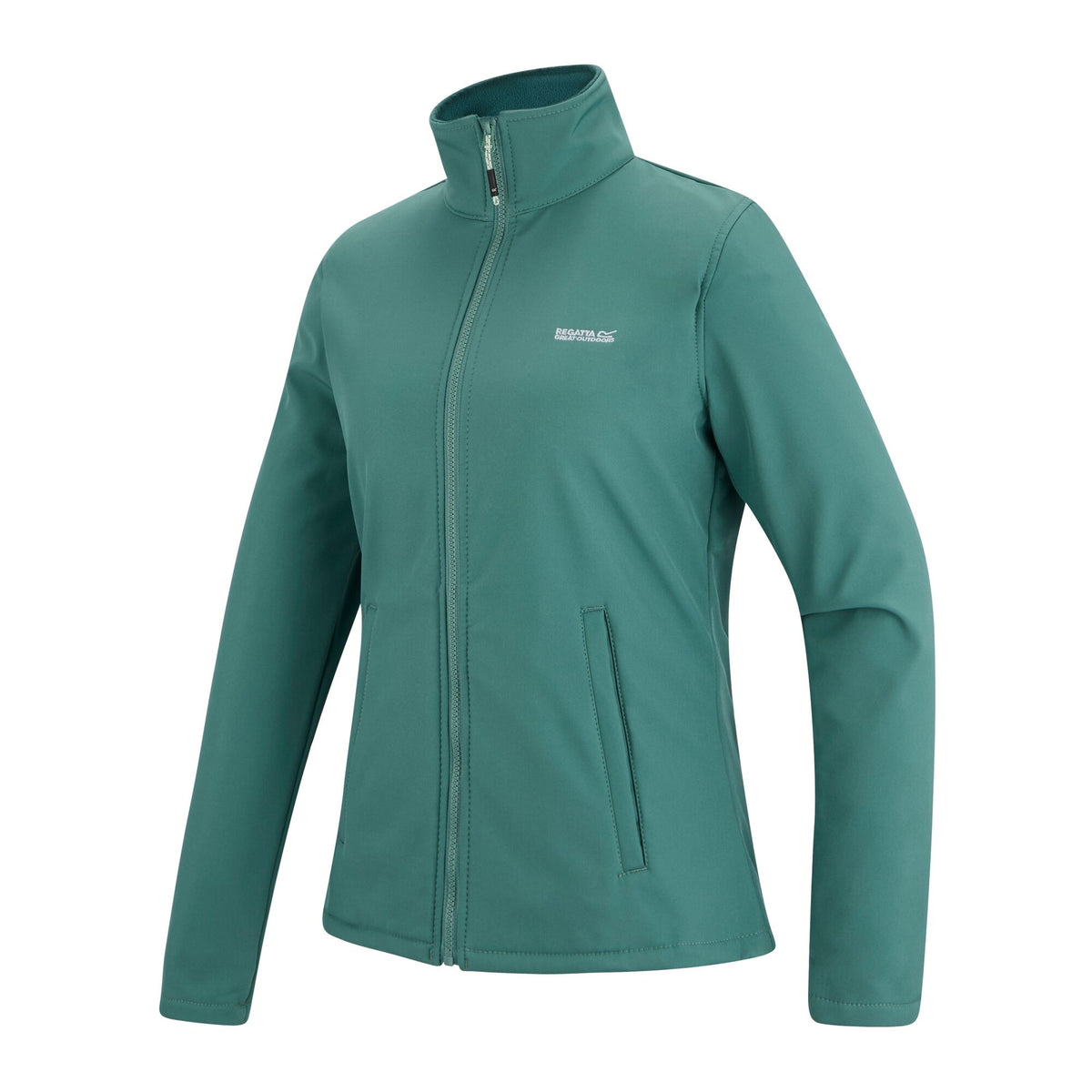 Ivy Moss - Side - Regatta Womens-Ladies Connie V Softshell Walking Jacket