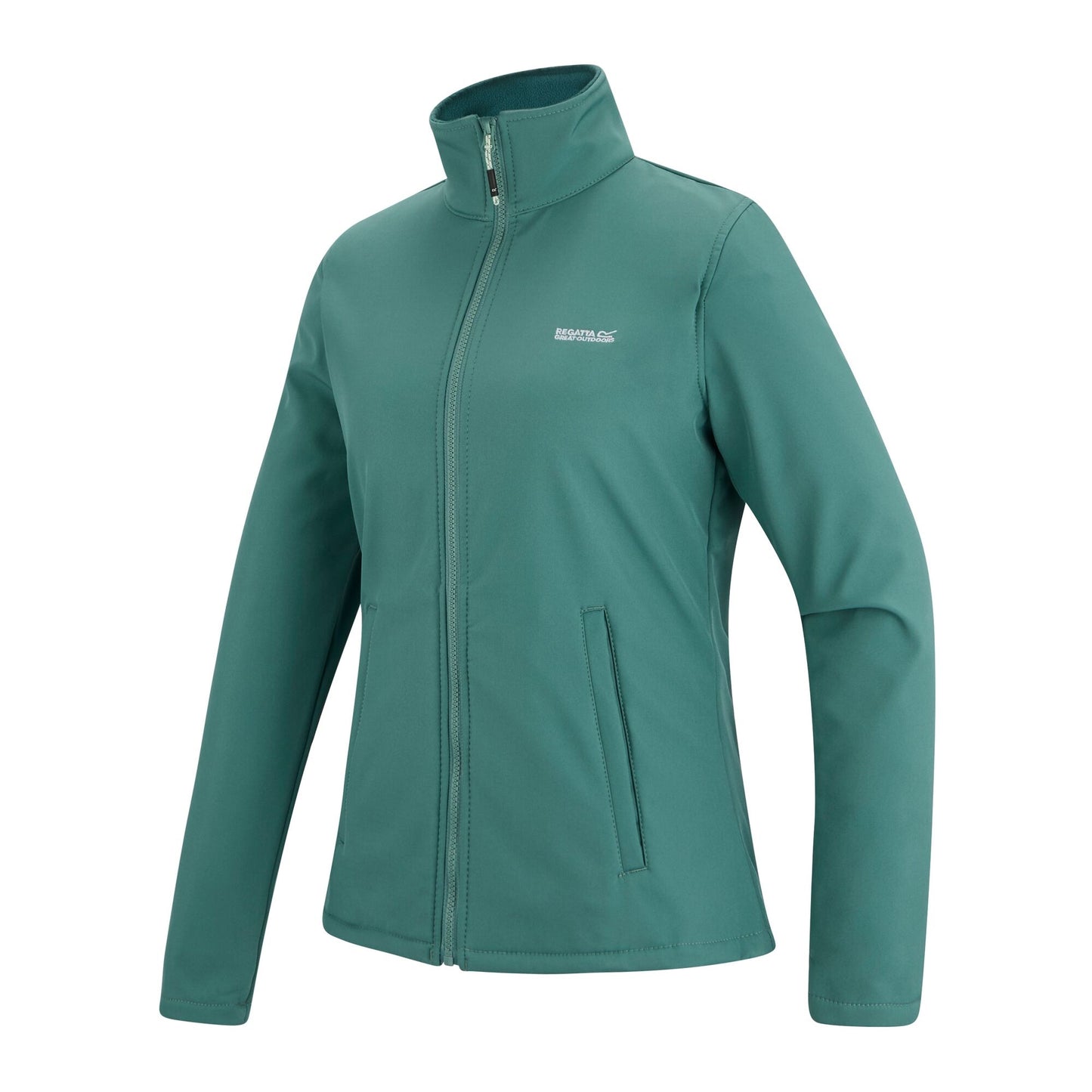 Ivy Moss - Side - Regatta Womens-Ladies Connie V Softshell Walking Jacket