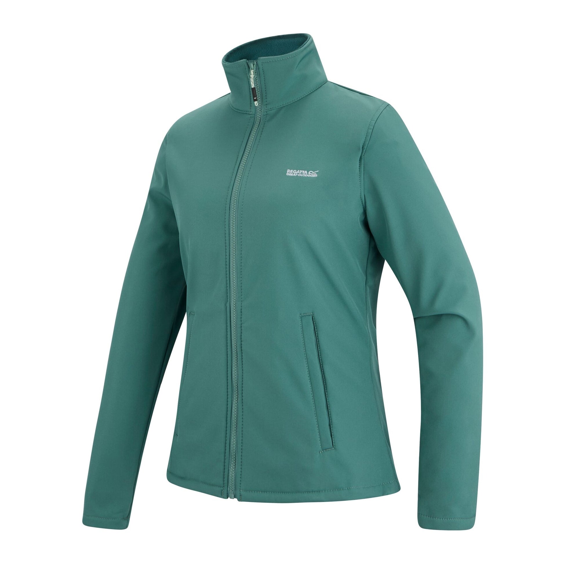 Ivy Moss - Side - Regatta Womens-Ladies Connie V Softshell Walking Jacket