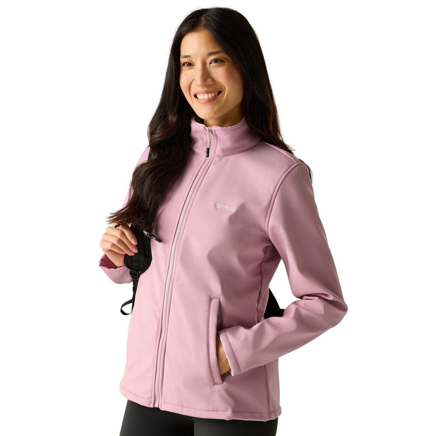 Powder Lilac - Lifestyle - Regatta Womens-Ladies Connie V Softshell Walking Jacket