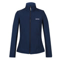 Navy Marl - Front - Regatta Womens-Ladies Connie V Softshell Walking Jacket