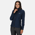 Navy Marl - Back - Regatta Womens-Ladies Connie V Softshell Walking Jacket