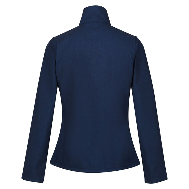 Navy Marl - Back - Regatta Womens-Ladies Connie V Softshell Walking Jacket