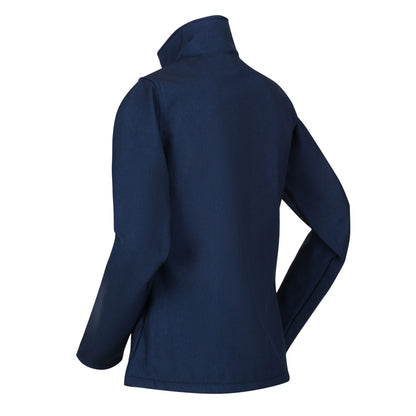 Navy Marl - Lifestyle - Regatta Womens-Ladies Connie V Softshell Walking Jacket
