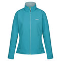 Tahoe Blue-Bleached Aqua - Front - Regatta Womens-Ladies Connie V Softshell Walking Jacket