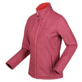 Seal Grey-Apricot Crush - Front - Regatta Womens-Ladies Connie V Softshell Walking Jacket