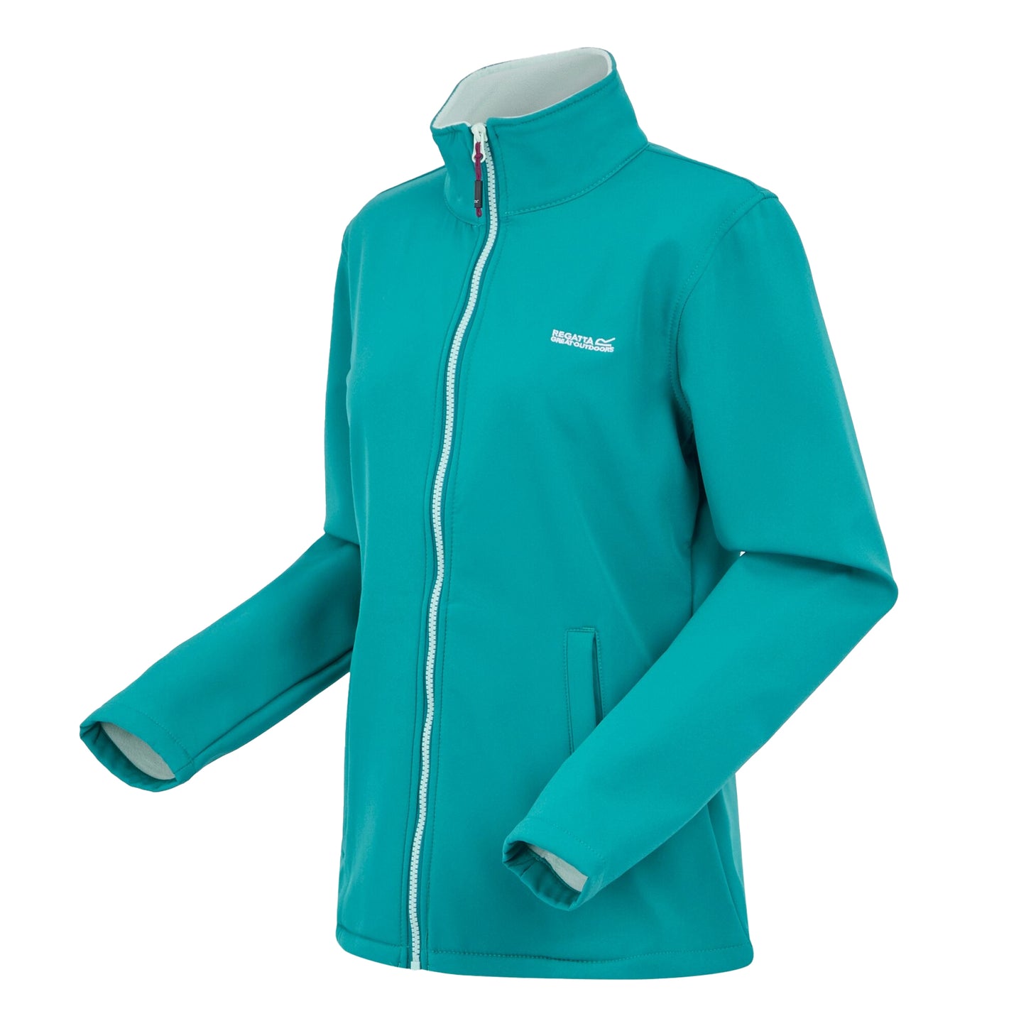 Exotic Plume-Icy Morn - Side - Regatta Womens-Ladies Connie V Softshell Walking Jacket
