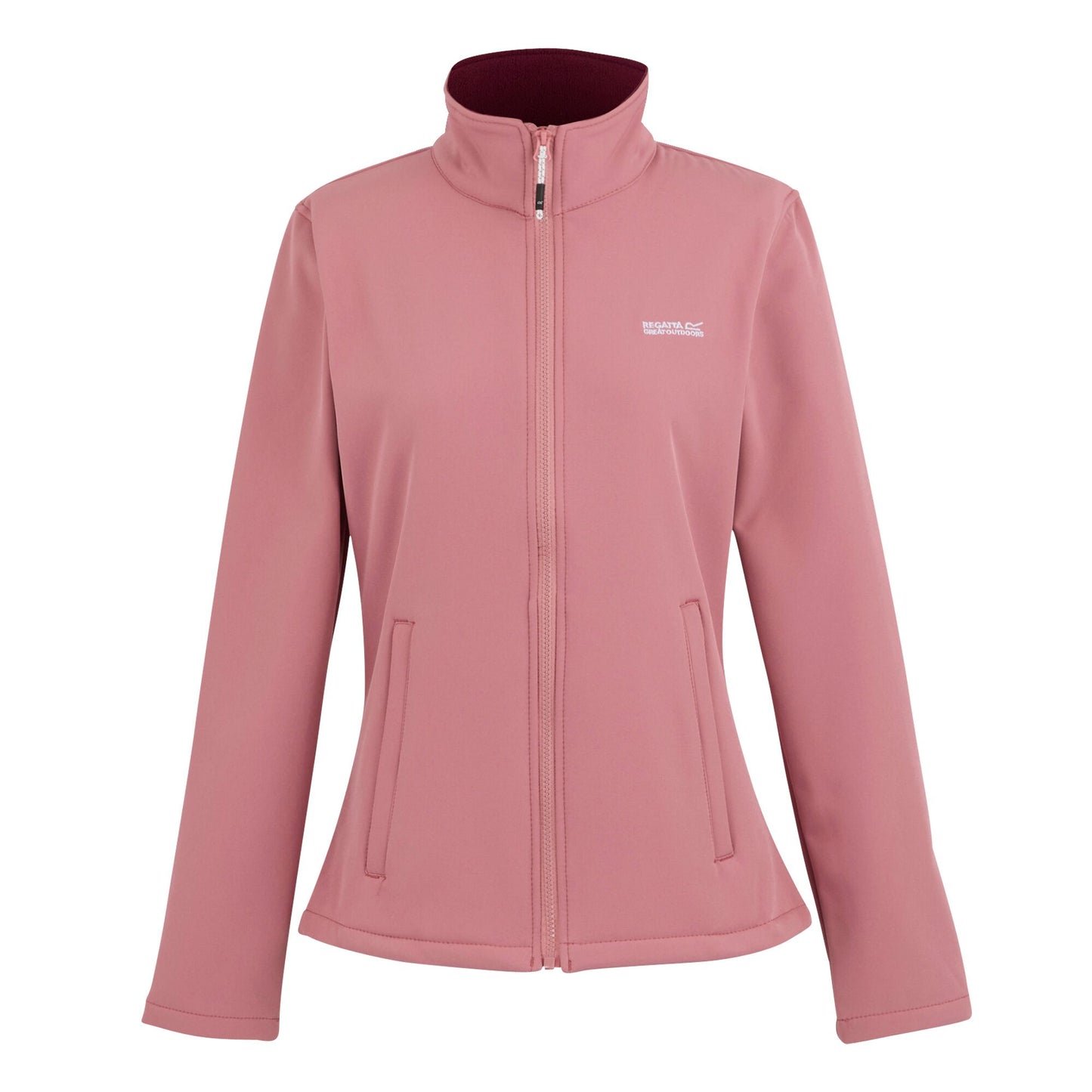Dusty Rose - Front - Regatta Womens-Ladies Connie V Softshell Walking Jacket