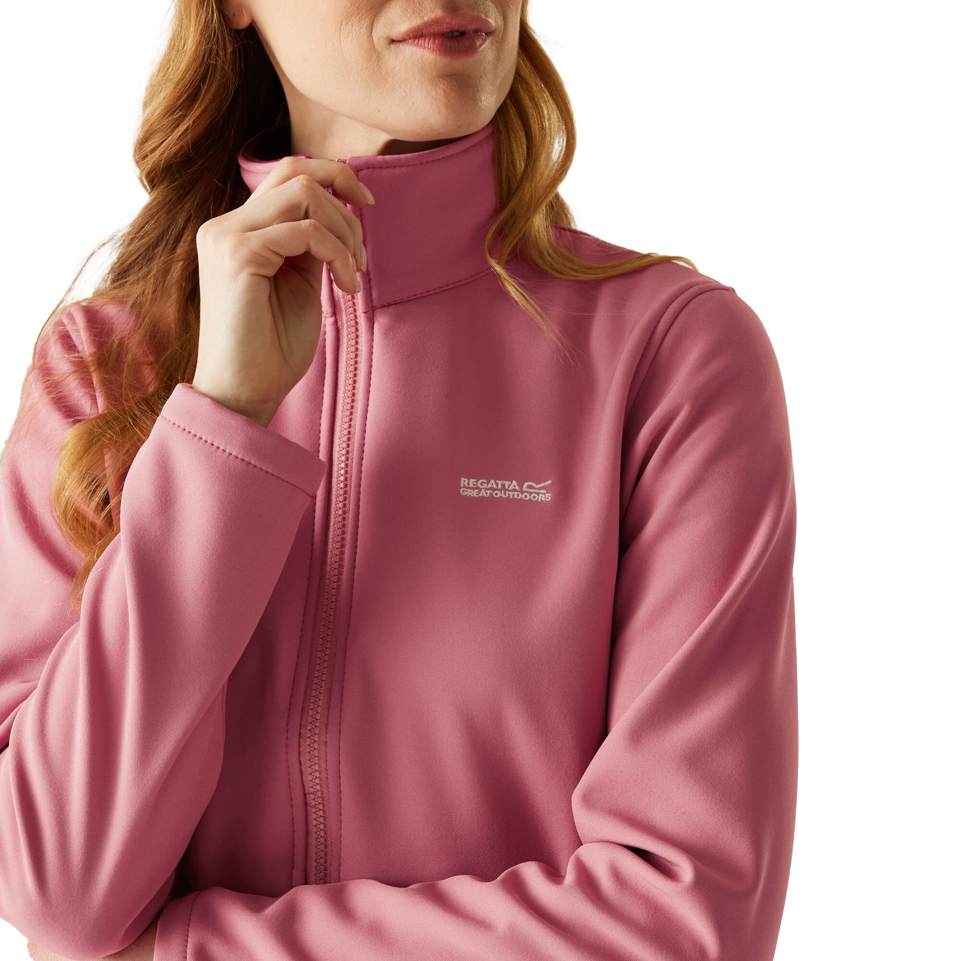 Dusty Rose - Lifestyle - Regatta Womens-Ladies Connie V Softshell Walking Jacket