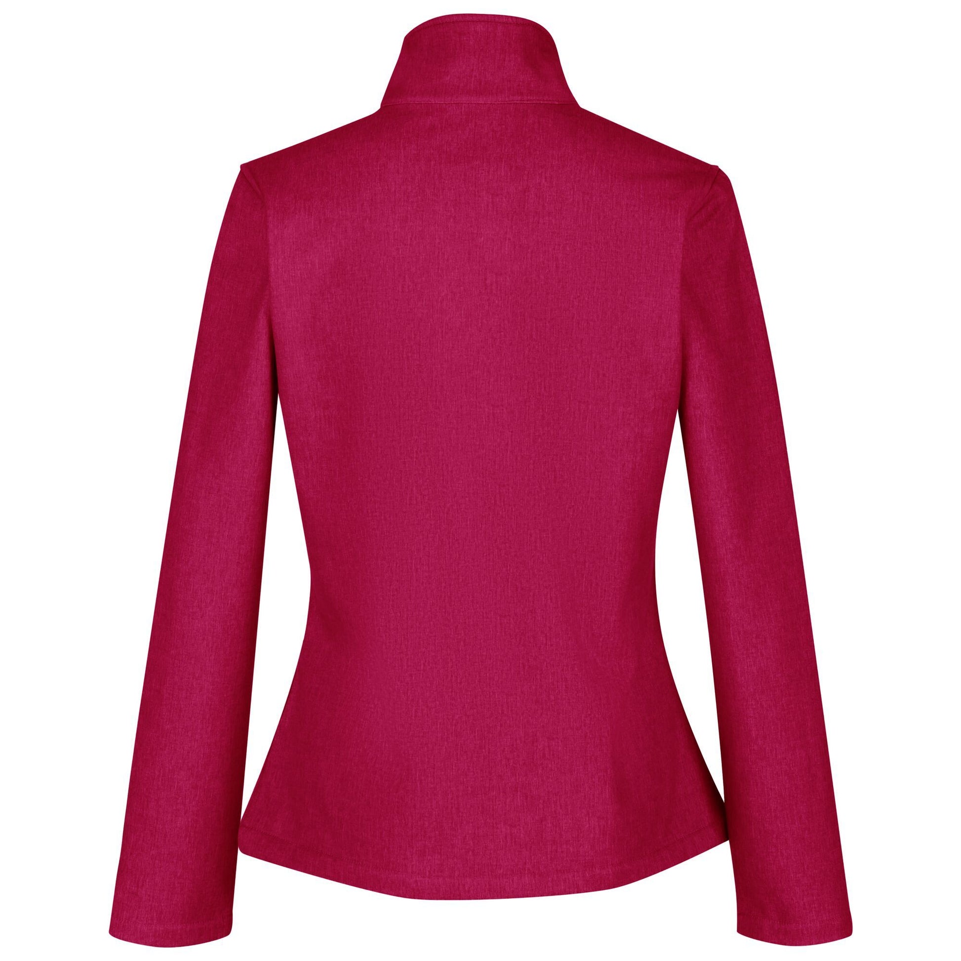 Navy Marl - Close up - Regatta Womens-Ladies Connie V Softshell Walking Jacket