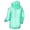 Ice Green - Side - Regatta Childrens-Kids Hallow Transparent Hooded Waterproof Jacket