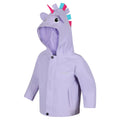 Lilac - Side - Regatta Childrens-Kids Unicorn Waterproof Jacket