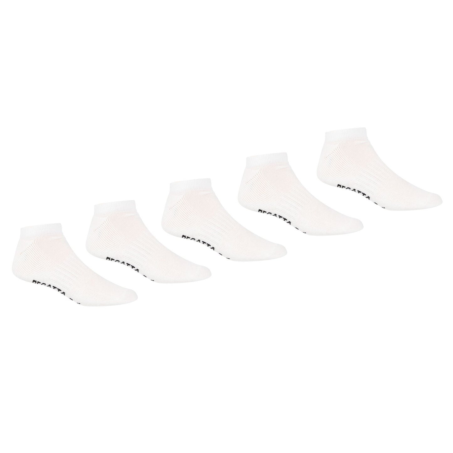White - Front - Regatta Unisex Adult Trainer Socks (Pack of 5)
