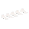 White - Front - Regatta Unisex Adult Trainer Socks (Pack of 5)
