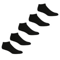 Black - Front - Regatta Unisex Adult Trainer Socks (Pack of 5)