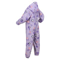 Pastel Lilac - Side - Regatta Childrens-Kids Pobble Peppa Pig Polka Dot Waterproof Puddle Suit