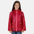 Duchess Pink - Back - Regatta Childrens-Kids Hallow Animal Print Hooded Raincoat
