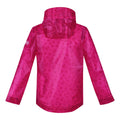 Duchess Pink - Lifestyle - Regatta Childrens-Kids Hallow Animal Print Hooded Raincoat