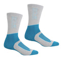 Light Steel-Niagra Blue - Front - Regatta Womens-Ladies Samaris 2 Season Boot Socks