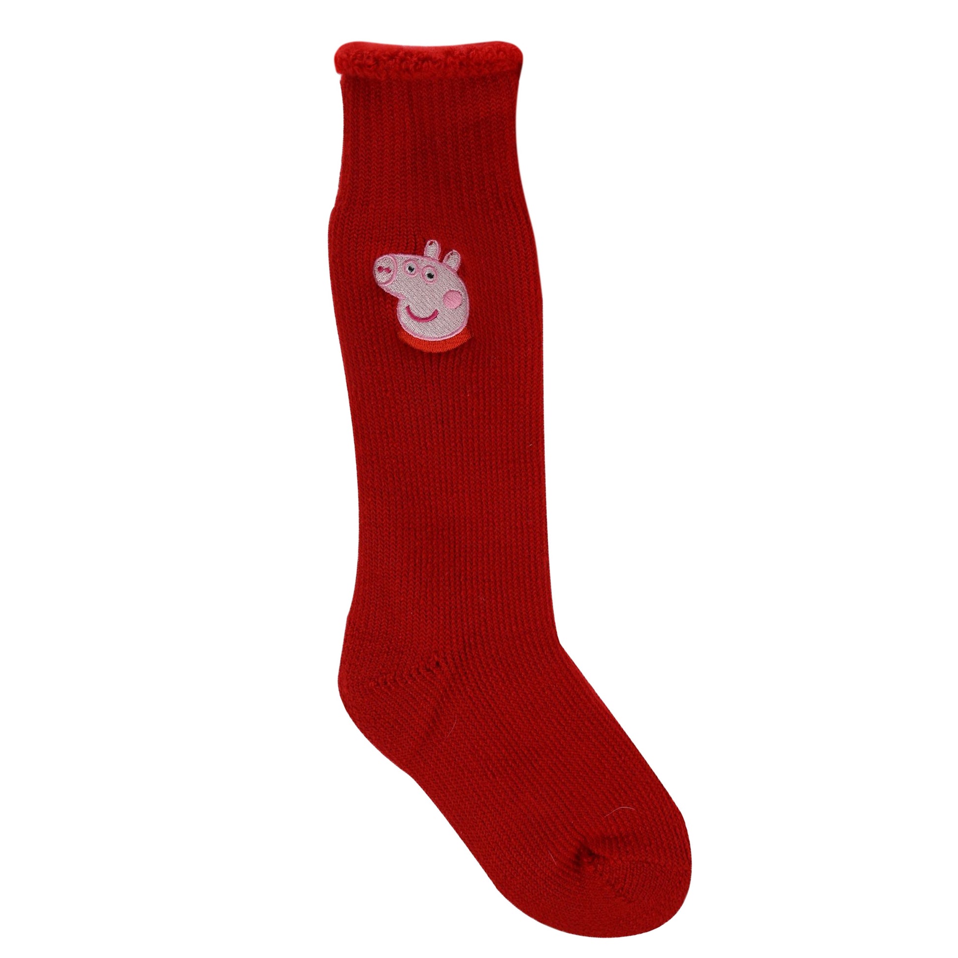 Red - Side - Regatta Childrens-Kids Peppa Pig Boot Socks (Pack of 2)