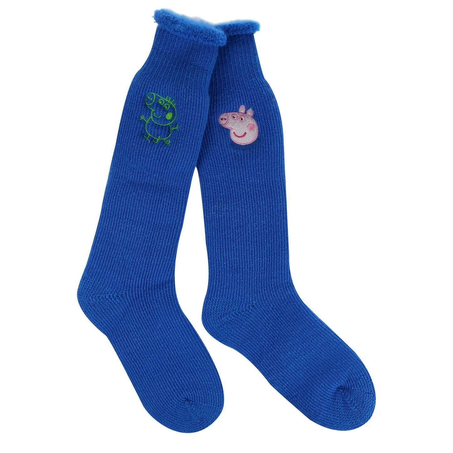 Blue - Front - Regatta Childrens-Kids Peppa Pig Boot Socks (Pack of 2)