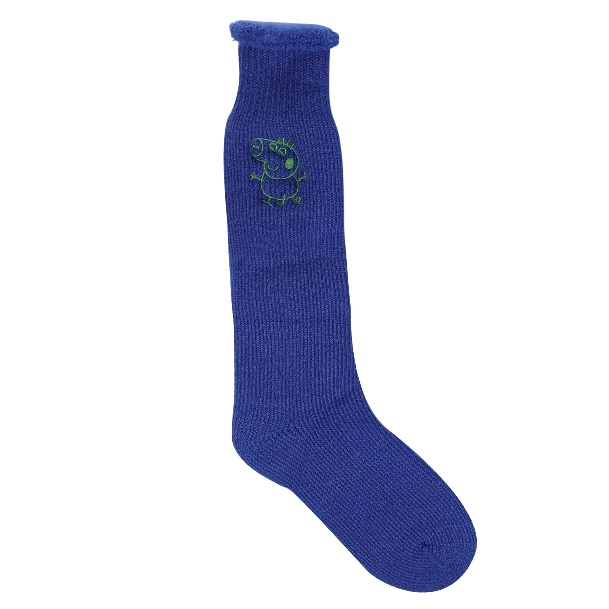 Navy - Side - Regatta Childrens-Kids Peppa Pig Boot Socks (Pack of 2)