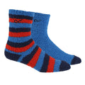 Blue-Navy-Red - Back - Regatta Childrens-Kids Cosy Boot Socks Set (Pack of 2)