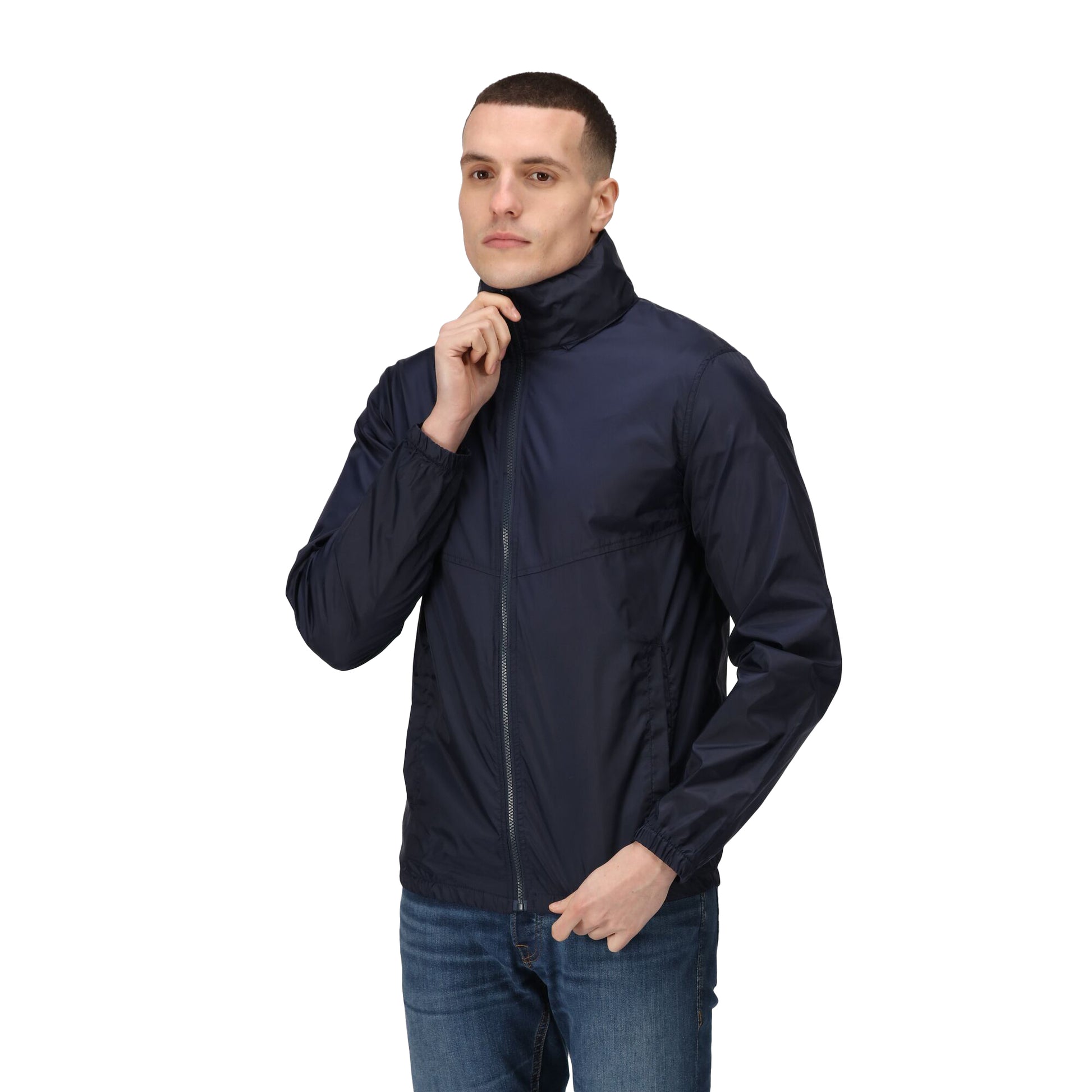 Navy - Side - Regatta Professional Mens Shell Lightweight Jacket