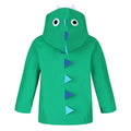 Green - Back - Regatta Childrens-Kids Dinosaur Waterproof Jacket