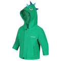 Green - Lifestyle - Regatta Childrens-Kids Dinosaur Waterproof Jacket