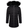 Black - Front - Dare 2B Girls Striking Hooded Parka