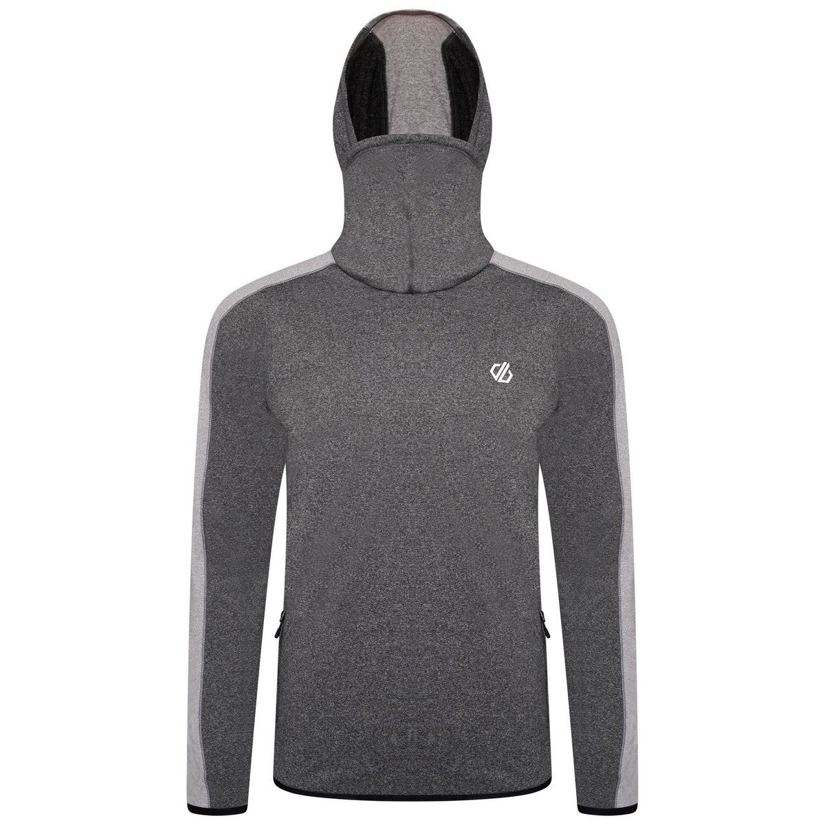 Charcoal-Ash Grey - Front - Dare 2B Mens Guard Up Hooded Midlayer