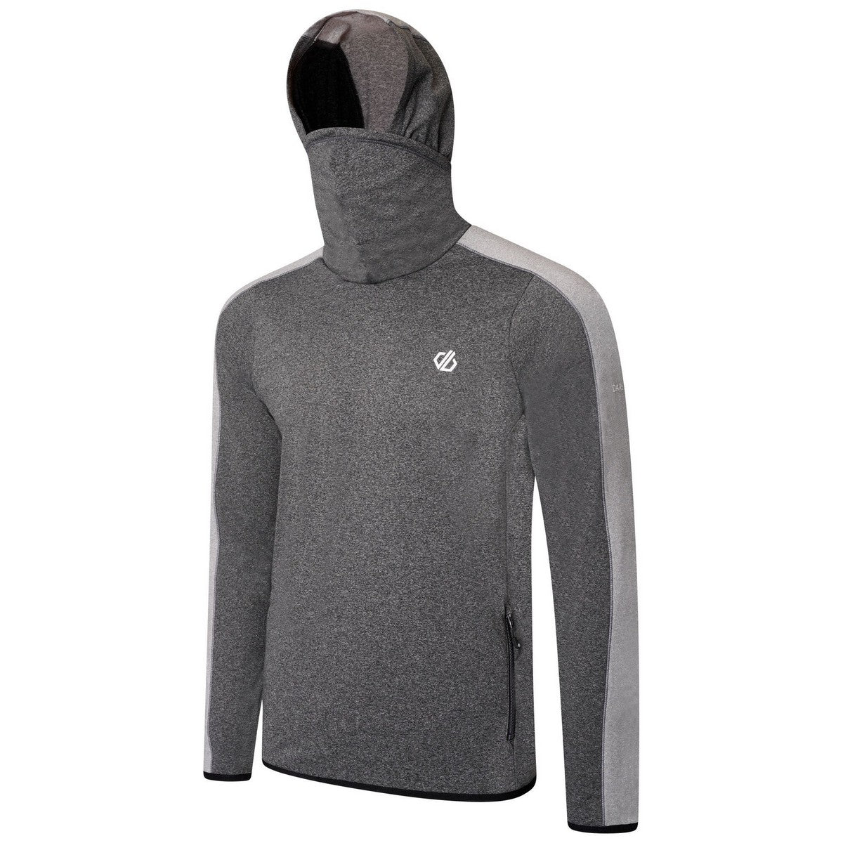 Charcoal-Ash Grey - Side - Dare 2B Mens Guard Up Hooded Midlayer