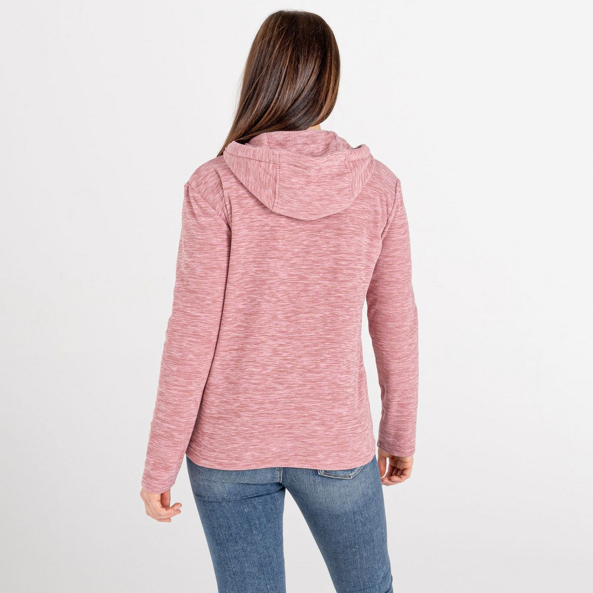 Powder Pink - Lifestyle - Dare 2B Womens-Ladies Obsessed Half Zip Fleece Top