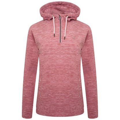 Powder Pink - Front - Dare 2B Womens-Ladies Obsessed Half Zip Fleece Top