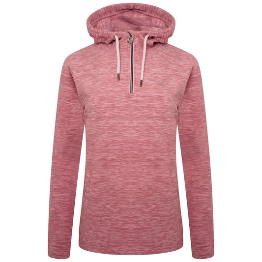 Powder Pink - Front - Dare 2B Womens-Ladies Obsessed Half Zip Fleece Top